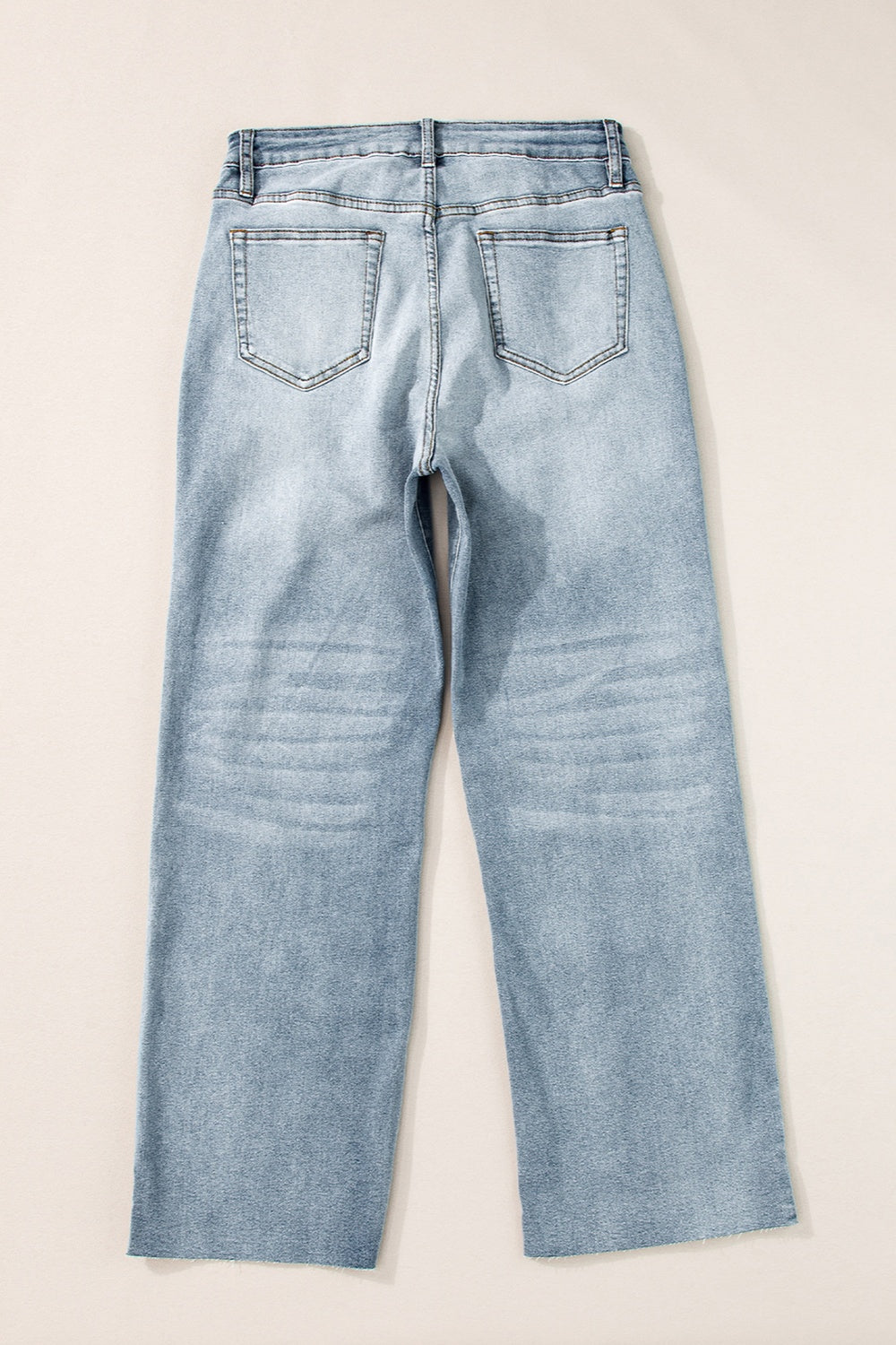 LIZAKOSHT  -  High Waist Straight Jeans with Pockets