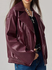 LIZAKOSHT  -  Zip Up Drop Shoulder Jacket