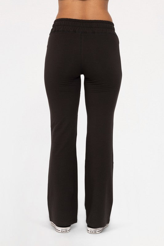 LIZAKOSHT  -  Mono B Drawstring Flared Pants