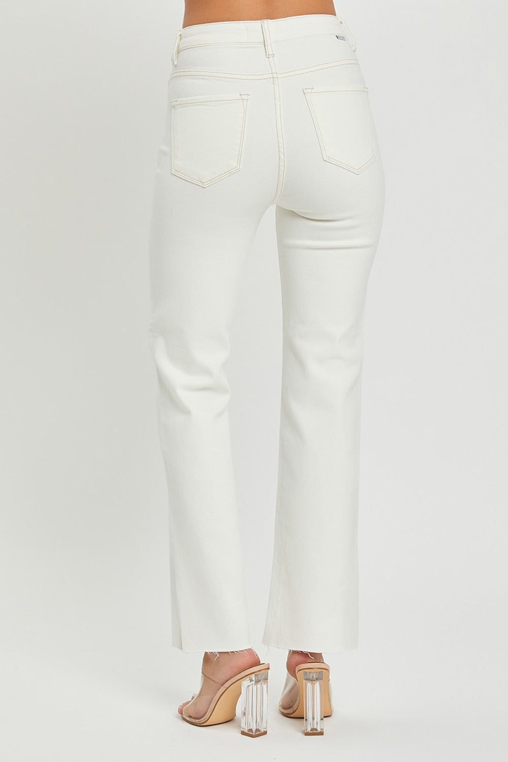 LIZAKOSHT  -  Full Size High Rise Tummy Control Straight Jeans