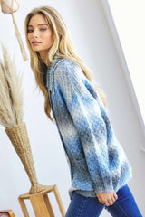 LIZAKOSHT  -  Davi & Dani Contrast Collared Neck Button Up Cardigan with Pockets