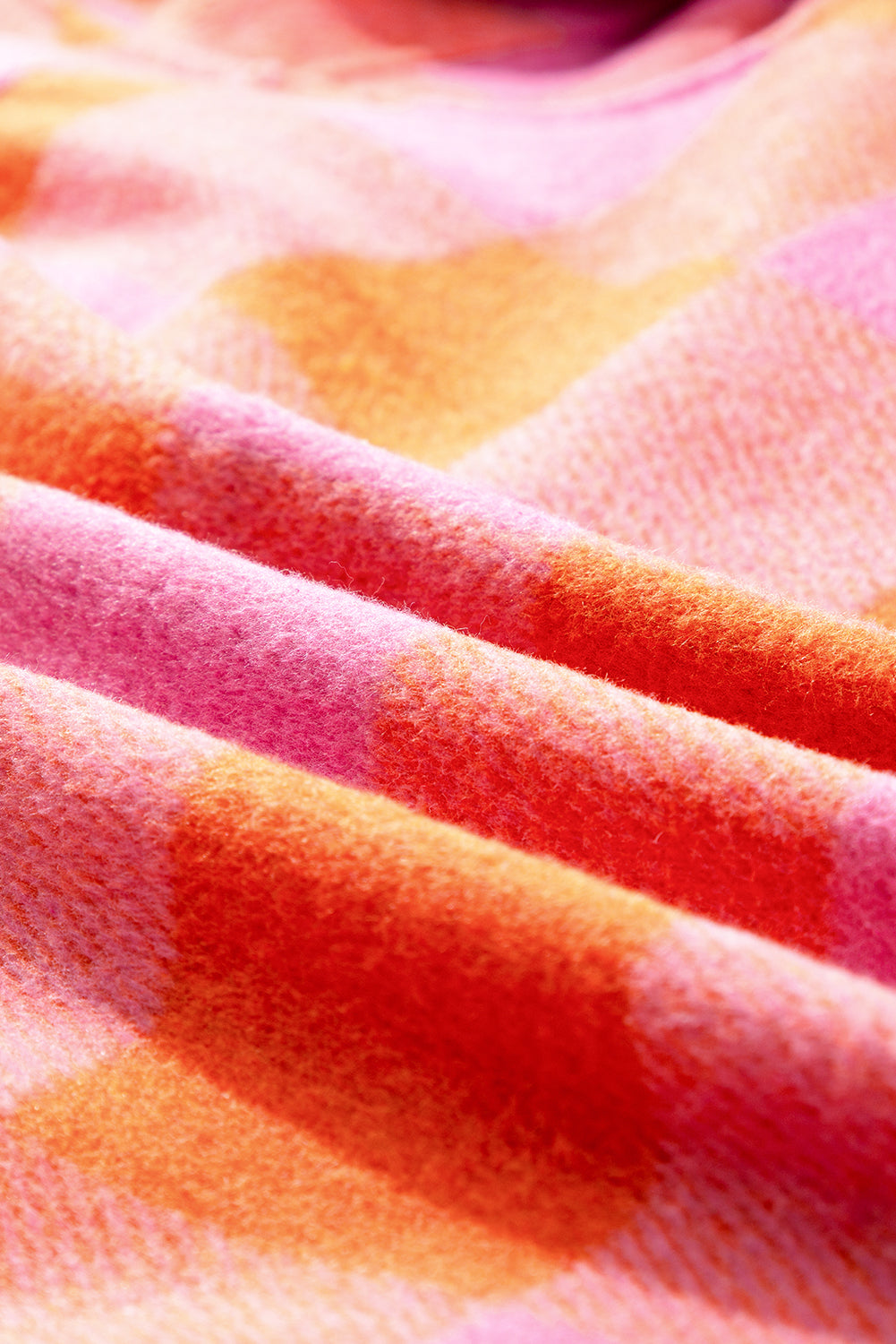 LIZAKOSHT  -  Plaid Collared Neck Button Up Jacket