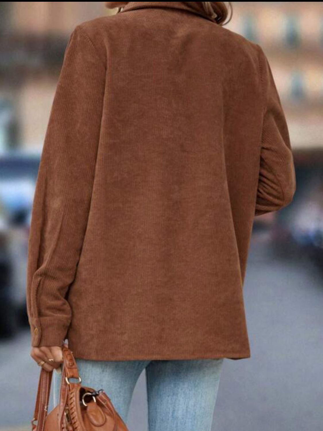 LIZAKOSHT  -  Button Down Long Sleeve Shacket