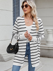 LIZAKOSHT  -  Open Front Long Sleeve Cardigan
