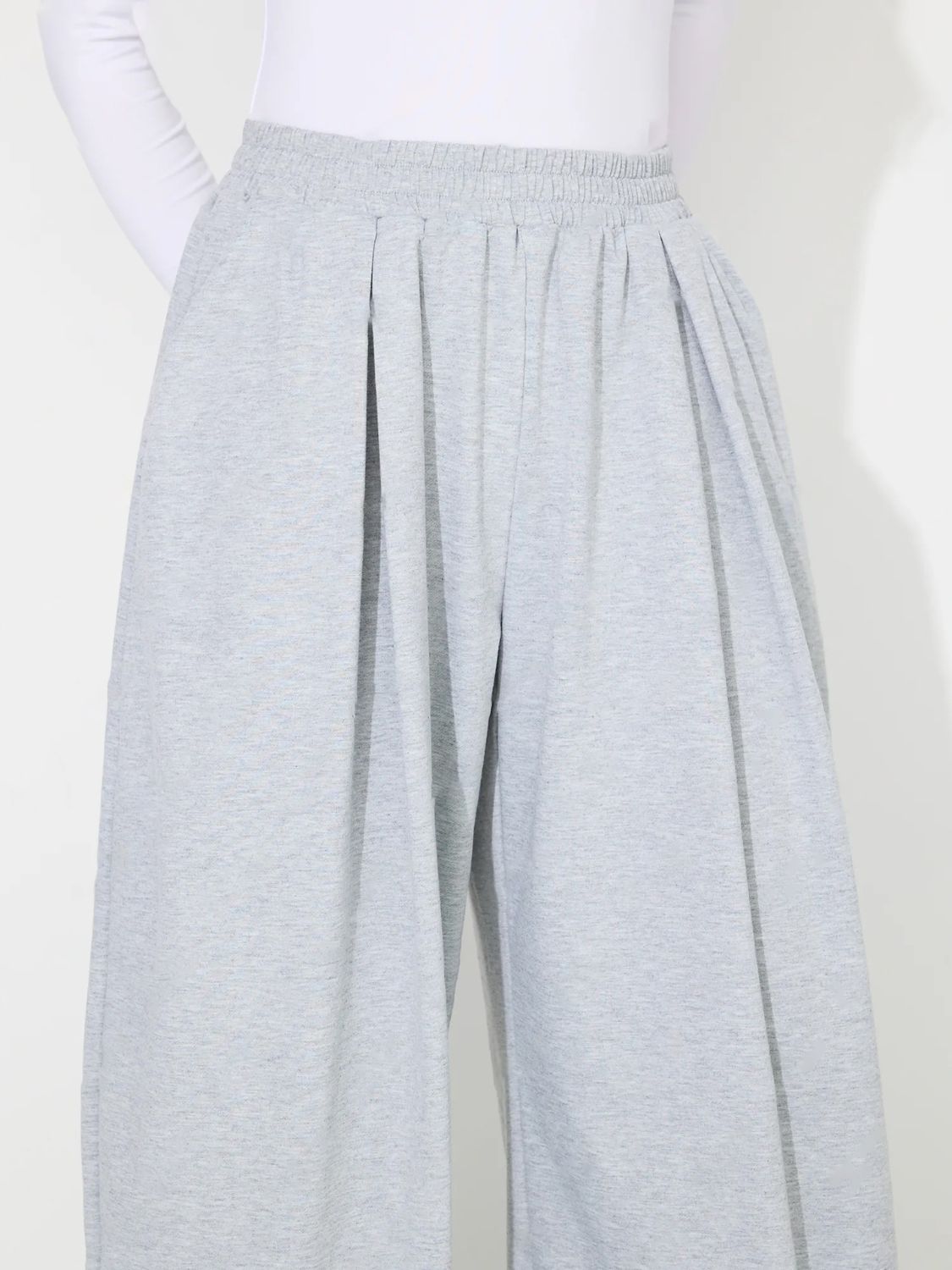 LIZAKOSHT  -  Elastic Waist Wide Leg Pants with Pockets