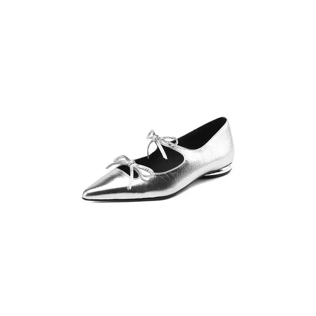 Lizakosht New Spring/Autumn Pointed Toe Women Pumps Patent Leather Low Heels Shoes for Women Comfortable Mary Jane Shoes Ladies Shoes