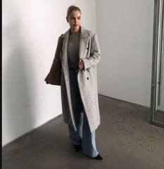 Lizakosht 2023 Women Fashion Woolen long Coat