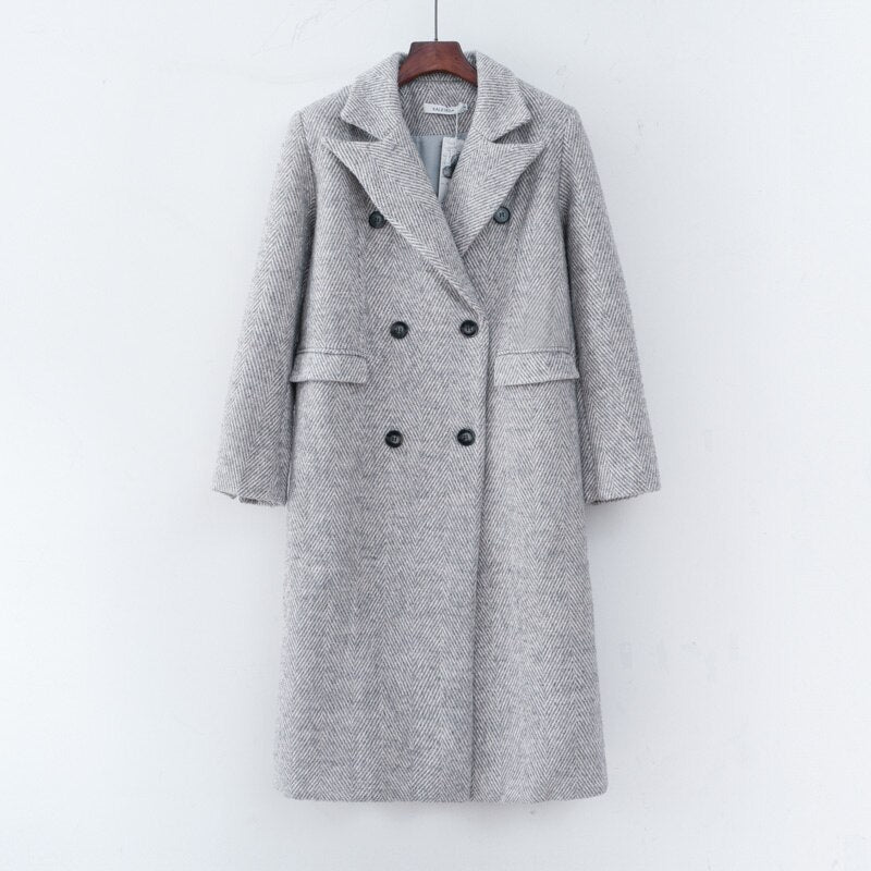 Lizakosht 2023 Women Fashion Woolen long Coat