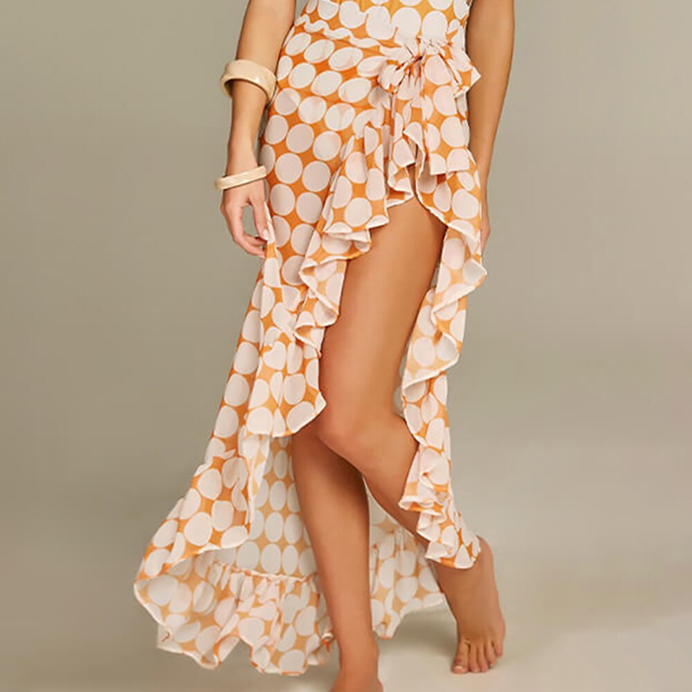 Lizakosht Deep V Print One Piece Swimsuit Backless Sexy Halter Bikini and Cover Up Summer Fashion Womens Beachwear Cutout for Women