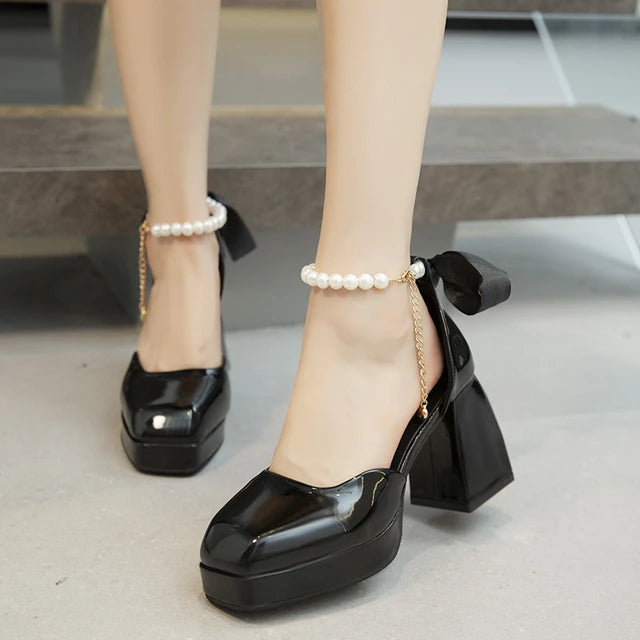 Lizakosht Fashion Pumps Women Shoes High Heels Sandals Luxury Brand New Spring Summer Pu Leather Party Dress Designer Mujer