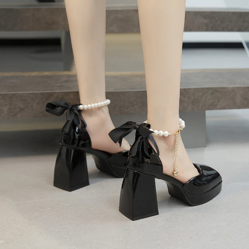 Lizakosht Fashion Pumps Women Shoes High Heels Sandals Luxury Brand New Spring Summer Pu Leather Party Dress Designer Mujer
