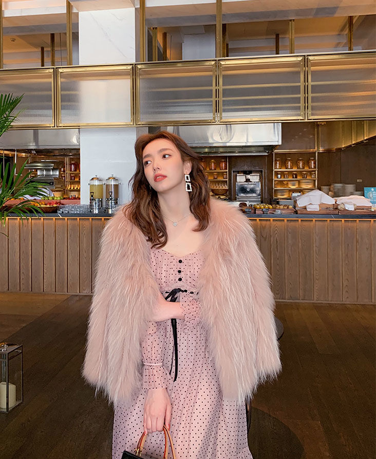 French Vintage Midi Dress Women Puffer Sleeve Square Collor Office Elegant Dress Female 2021 Spring Dot One Piece Dress Korean