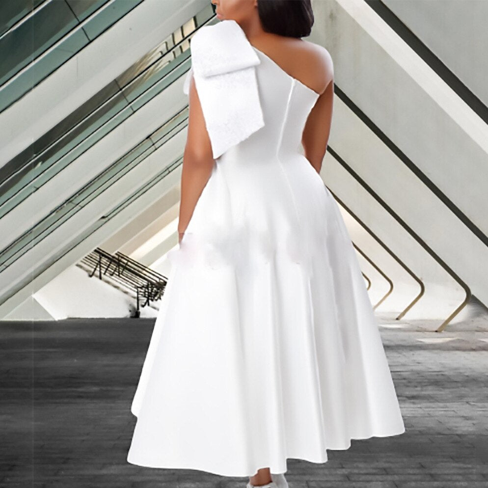 Women Summer Dress Sexy Bodycon Dress 2021one Shoulder Plus Size Dress 3XL Elegant Prom Wedding Evening Party Dress