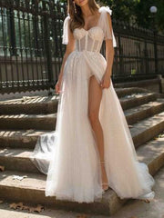 Grosfairy 2021 Women Wedding Party Slit Dress New Arrival Casual Brand Fashion Sexy Backless Sling Touching Chest Illusion Robe