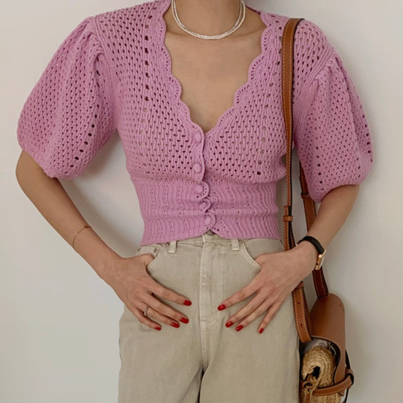 Tonngirls Vintage T Shirt Casual Slim Knitted T Shirt Women Short Sleeve  Tshirts V-neck Tee Shirt Femme Streetwear Korean Style