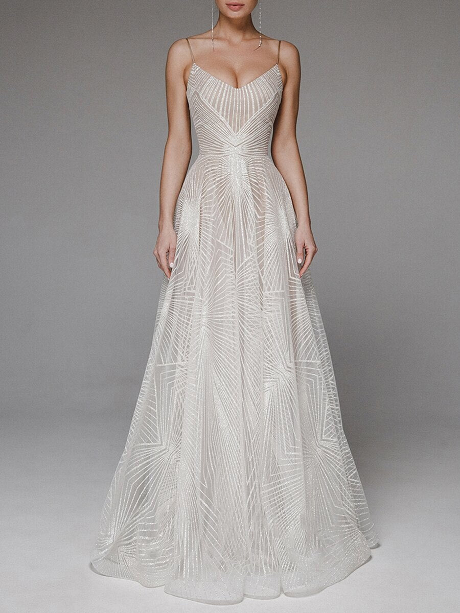 Lizakosht Sleeveless Maxi Dress Big Swing Sexy Strap Dress Women High Waist Backless Embroidered Evening Party Sexy Dress Gown