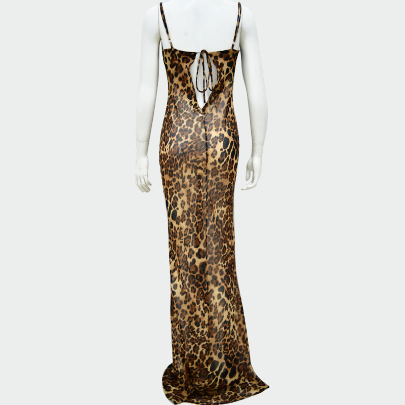 Print V-ausschnitt Sexy Bodycon Lange Kleid Frauen Lace Up Backless Sommer Kleider Weibliche Straps Party Strand Vestido