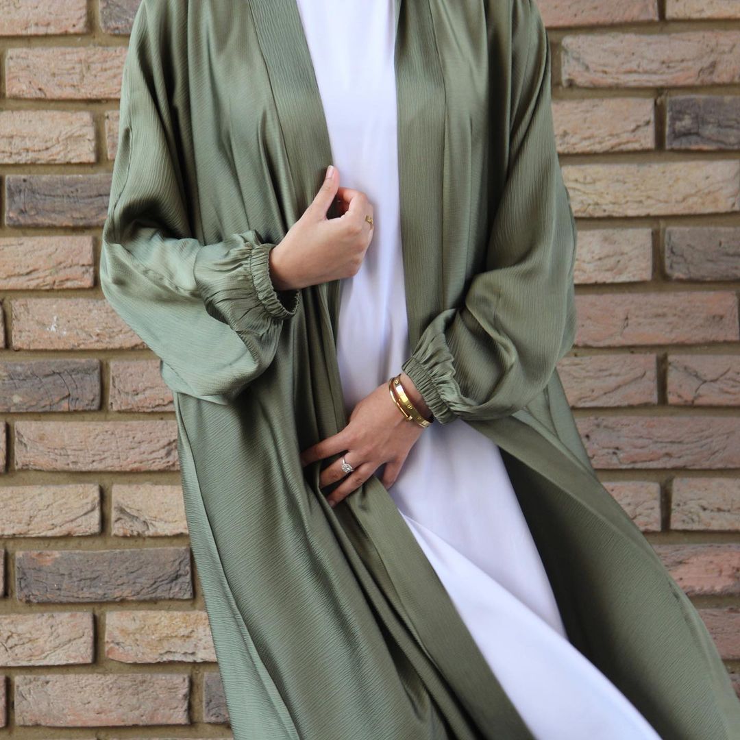 Wepbel Robe Dubai Drawstring Sleeve Dress Abaya Women's Islamic Clothing Hijab Cardigan Islamic Clothing Caftan Kimono Abaya
