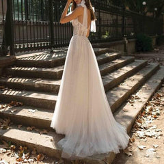 Grosfairy 2021 Women Wedding Party Slit Dress New Arrival Casual Brand Fashion Sexy Backless Sling Touching Chest Illusion Robe