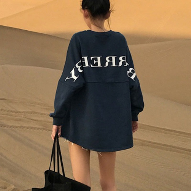 Autumn And Winter Explode The Long Coat In Europe And America Hip Hop Of Loose Fashionable Hong Kong Wind To Add Velvet Hoodie