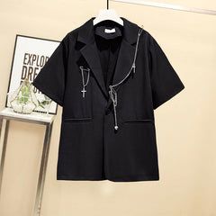 Autumn 2021 Women Chain Cargo Pants+Chian Blouse+Chain Vest Women Streetwear Harajuku 3 Piece Set For Women Pants