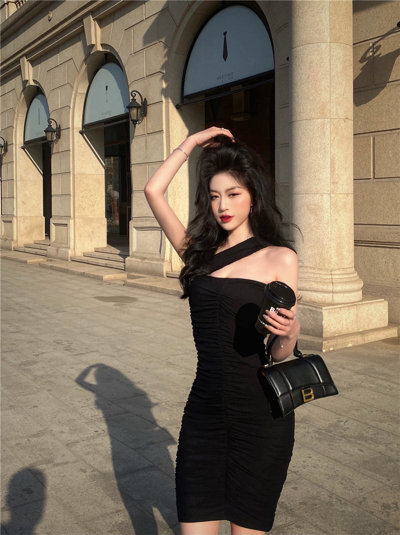 Summer Bodycon Sexy Party Mini Dresses Women Backless Beach Boho Evening Elegant Dress Black Designer Casual Korea Clothing 2022