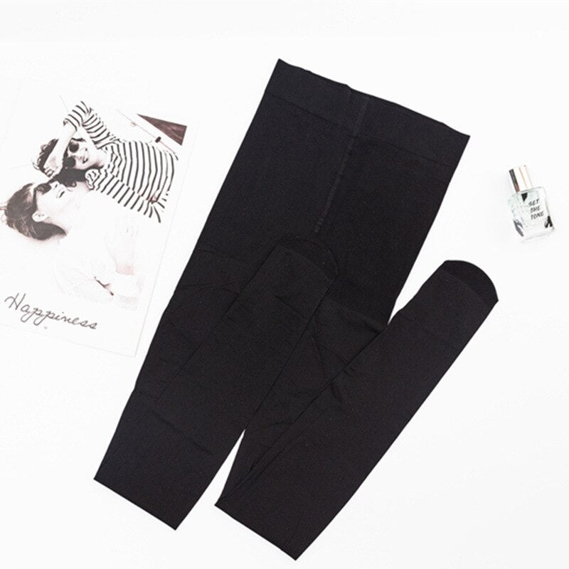 Stockings Women's Spring And Summer 10D Dolphin Socks, any cut Stockings Without Hooks Plus Size Velvet Bare Leg Socks Artifact