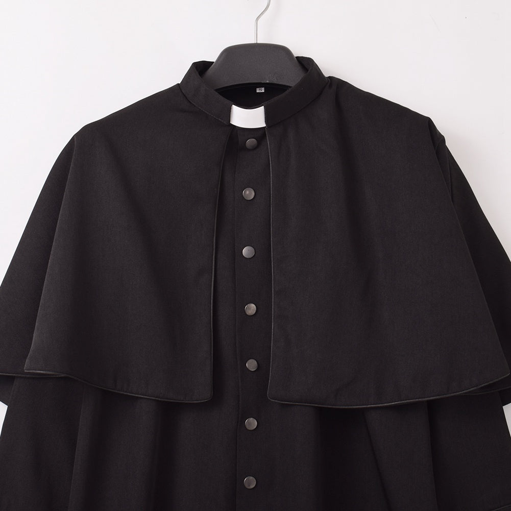 Clergy Men Cassock Priest Costume Bishop Roman Catholic Church Soutane Pope Pastor Father Mass Missionary Robes Outfit