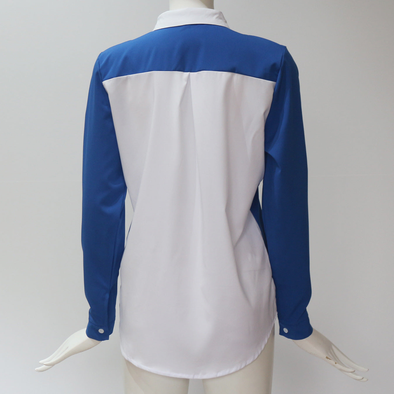 Lizakosht Fashion Women Ladies Long Sleeve Loose Blouse Summer V-Neck Casual Shirts Tops Clothing Turn Down Collar Office Casual Clothes