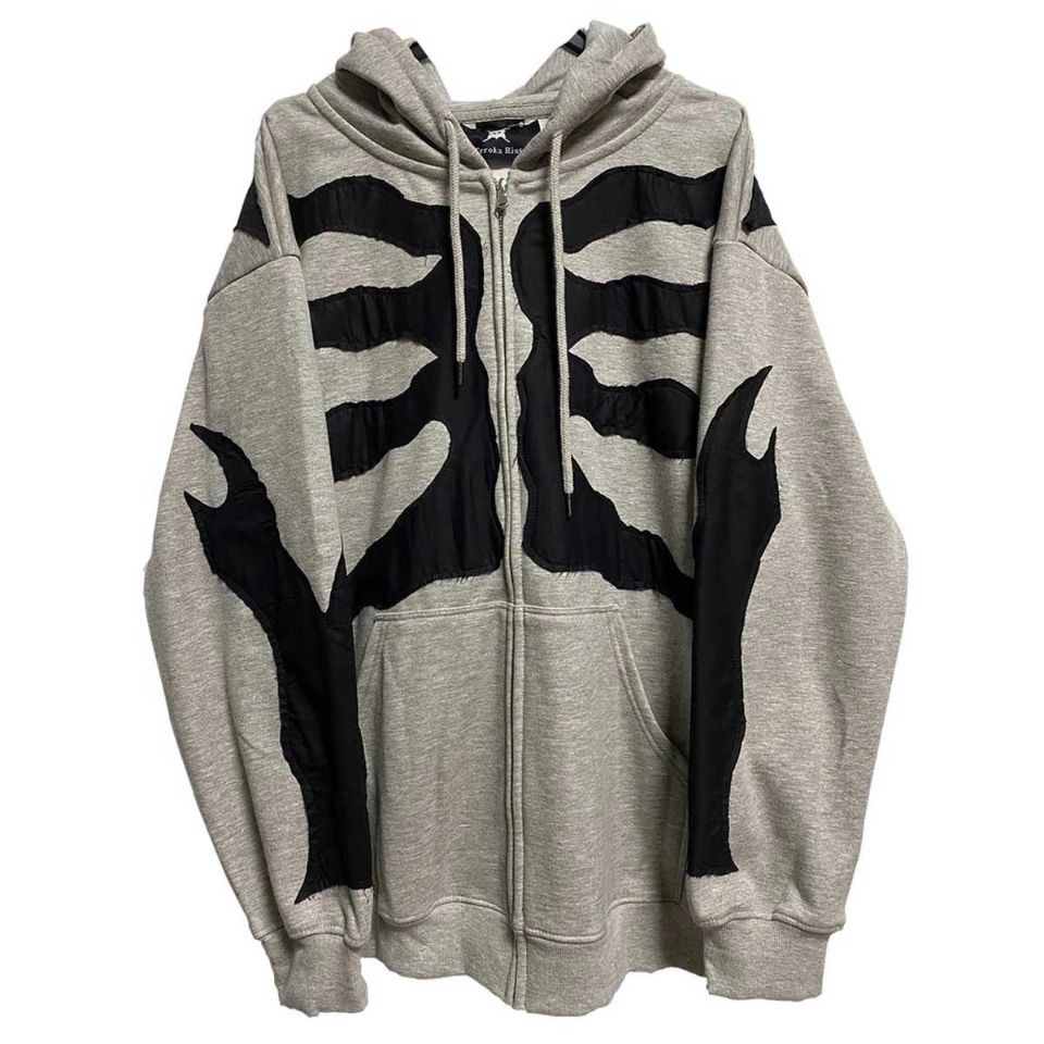 New Gothic Hoodies Women Clothes Fashion Vintage Ins Irregular Printing Long Sleeve Clothes for Teens Sweatshirt