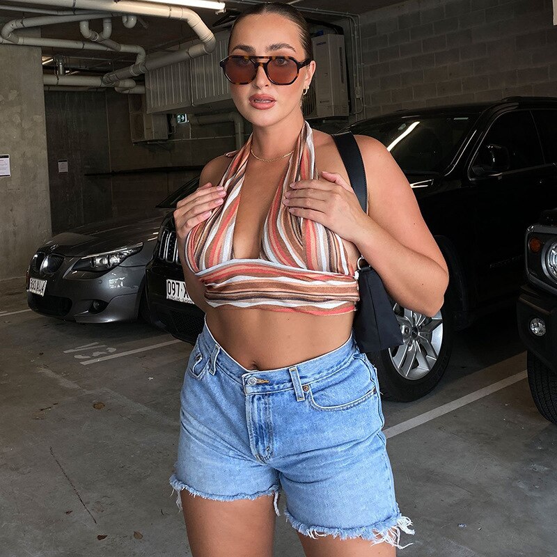 Summer Women Sexy Printed Camis Lace Crop Tank Top Tees Tube Tops For Women