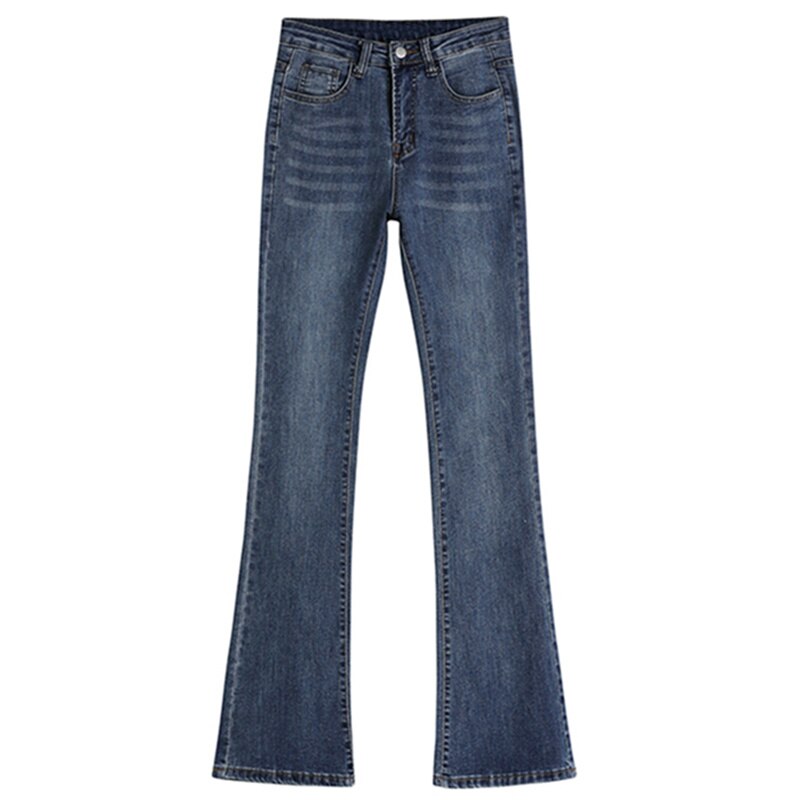Lizakosht New 2022 Y2K Vintage Baggy Capris High Waist Wide Ankle Length Sping Summer Women Jeans Trousers Flare Pants J4370