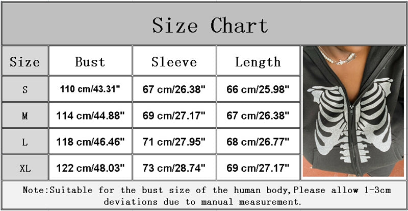 Y2K Gothic Sweatshirt Oversized Hoodie Women Autumn Zip Up Long Sleeve Coat Top Female 90S Vintage E-Harajuku Grunge Clothes