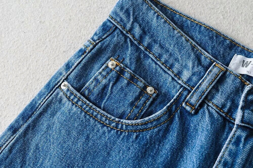 Lizakosht Casual Fashion Straight Leg Women's Jeans Denim Bottom Harajuku Boyfriend Long High Waist Baggy Jeans Fall Pants pantalones