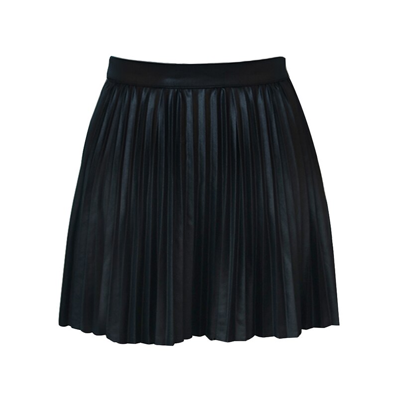 Lizakosht Y2k Woman Skirts Fashion A-Line Hight Waist Pleated Cute Sweet Mini Skirt Vintage Mujer faldas Ladies Office Black Skirt