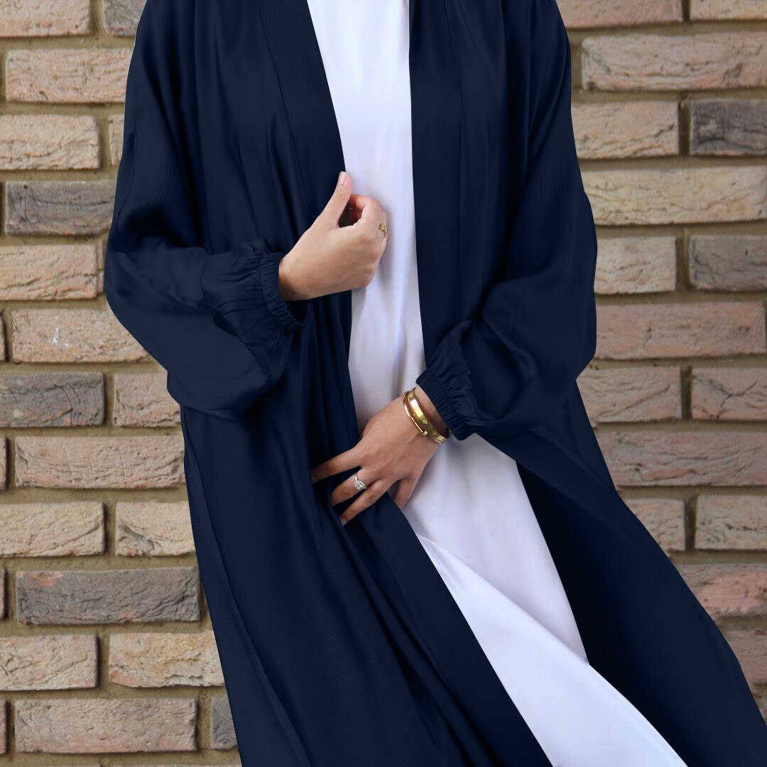 Wepbel Robe Dubai Drawstring Sleeve Dress Abaya Women's Islamic Clothing Hijab Cardigan Islamic Clothing Caftan Kimono Abaya