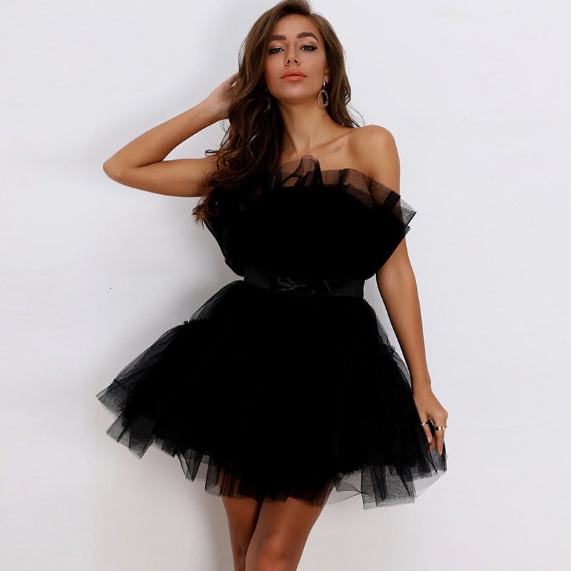 High Quality Lace Bodycon Dress Women Party Dress 2022  Summer Strapless Pink Mini Bodycon Dress Celebrity Evening Club Dress