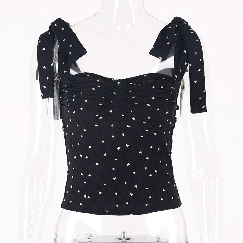 Sexy Cropped top t shirt Bandage Halter Ruched Black Flower tops for women Spring Autumn Ropa mujer Vetement femme Woman clothes