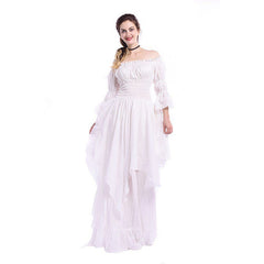 Vintage Victorian Medieval Dress Renaissance Black Gothic Dress Women Cosplay Halloween Costume Prom Princess Gown Plus Size 5XL