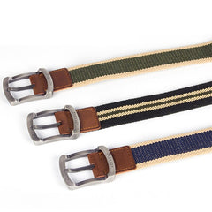 High quality Designer Luxury Brand Canvas Belt Metal Pin Bukcle Fabric Long Belts Men Trouser Multiple Colour Waist Accesories 4