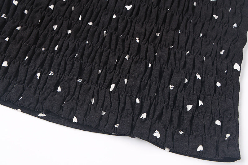 Sexy Cropped top t shirt Bandage Halter Ruched Black Flower tops for women Spring Autumn Ropa mujer Vetement femme Woman clothes