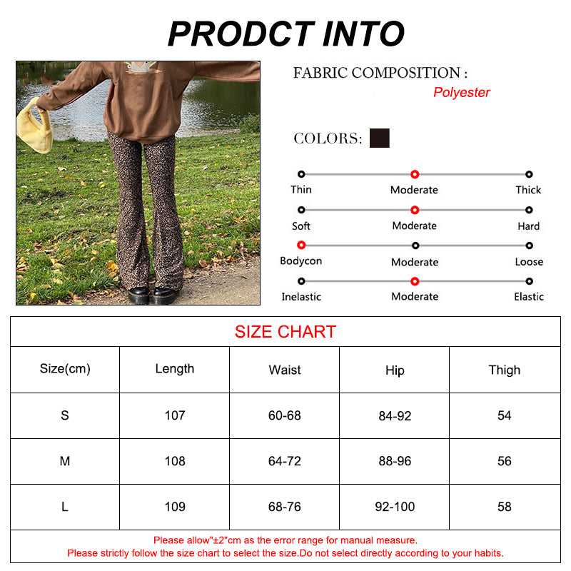 Y2K Pants E Girl Trousers Women Animal Leopard Flare Skinny Pant Two-layers Mesh Aesthetic Female Sweatpants Spring Lady Bottoms