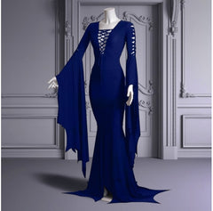 Lizakosht Gothic Punk Style Retro Long Dress Women Medieval Renaissance Victorian Vintage Vestidos Lady Sexy Party Dresses Cosplay Costume