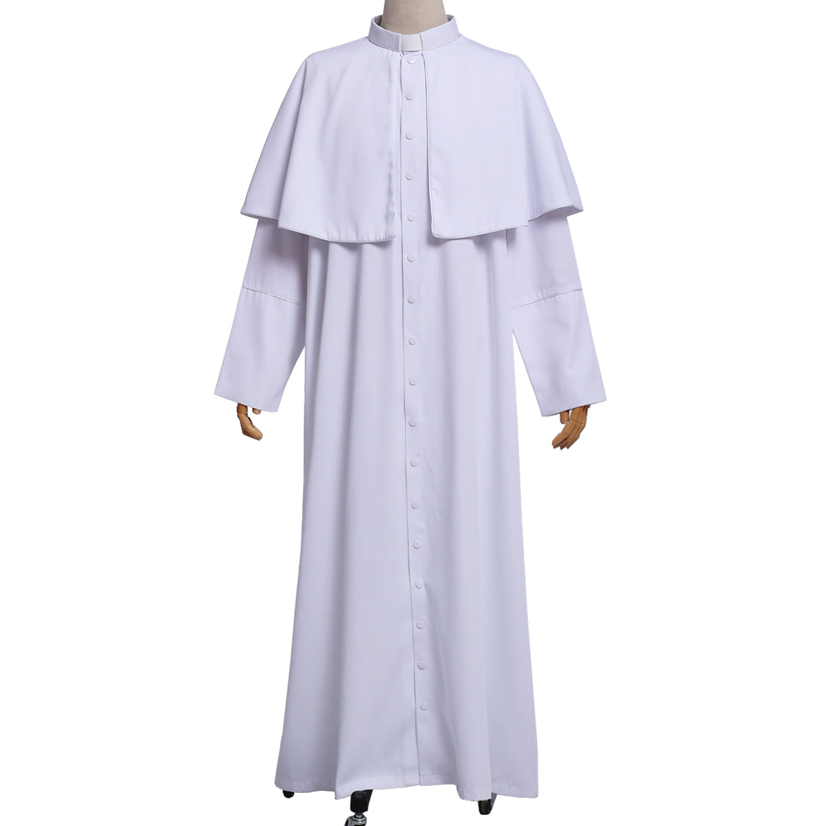 Clergy Men Cassock Priest Costume Bishop Roman Catholic Church Soutane Pope Pastor Father Mass Missionary Robes Outfit