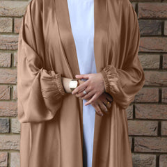 Wepbel Robe Dubai Drawstring Sleeve Dress Abaya Women's Islamic Clothing Hijab Cardigan Islamic Clothing Caftan Kimono Abaya