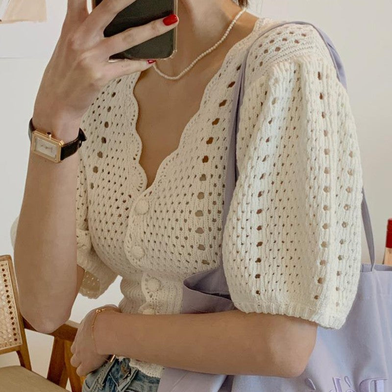 Tonngirls Vintage T Shirt Casual Slim Knitted T Shirt Women Short Sleeve  Tshirts V-neck Tee Shirt Femme Streetwear Korean Style