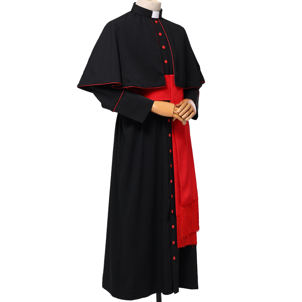 Clergy Men Cassock Priest Costume Bishop Roman Catholic Church Soutane Pope Pastor Father Mass Missionary Robes Outfit