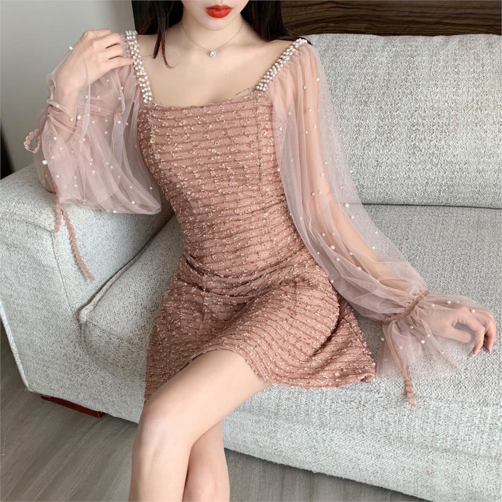 Bella Philosophy Wonder Beauty Charming Sweetheart long Sleeve Tulle Short Dresses  Sexy  Party Prom Gowns Vestidos De Gala