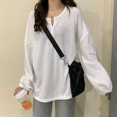 Autumn Korean Fashion Casual Elegant Shirts Women White High Street Chic Tops 2022 Black Long Sleeve Harajuku Designer Clothing