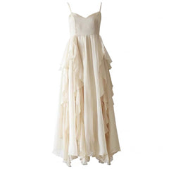 Summer Women Maxi Long Sundress Suspenders Solid Ruffls Fairy Vestidos Long Elegant Feminine Holiday Beach Romantic Dress